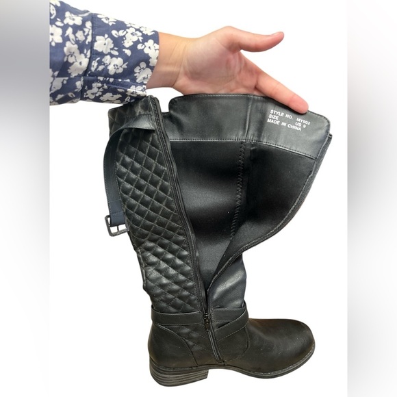 NWT black leather Jeossy boots - Picture 5 of 6